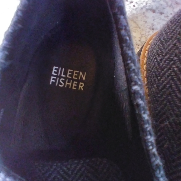 Eileen Fisher Platform Lace Up Oxfords Gray Size 9 - Picture 3 of 8